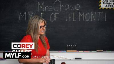 Cory Chase's classroom interview with a kinky milf - sexu.com