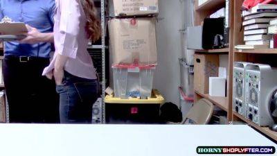 Hot Babe Teenie Izzy Gets Humped By Mall Officer - videomanysex.com