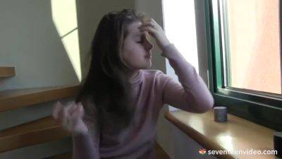 Solo Action On Stairs With Suzi Star - hclips.com