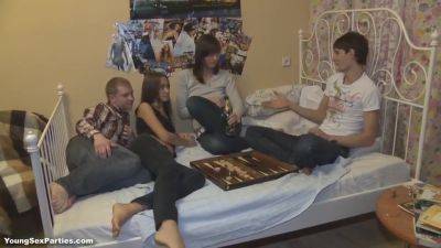 Loud Moans And Splashes Of Champange - Teen Orgy - upornia.com