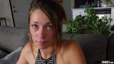 Small Tit Brunette Banged On The Floor - videomanysex.com