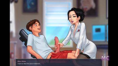 Summertime - Summertime Saga - Gameplay Part 38 (miss Okita): All Scenes - upornia.com