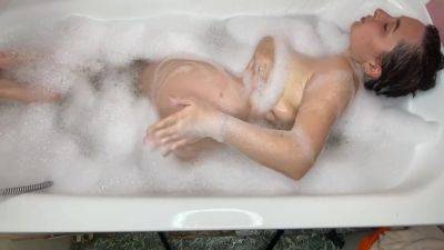 Your Amateur Teen Stepsister Masturbates In A Bath. Such A Hard Orgasm With Naked Small Tits Shaved Pussy And Soapy Body - hclips.com