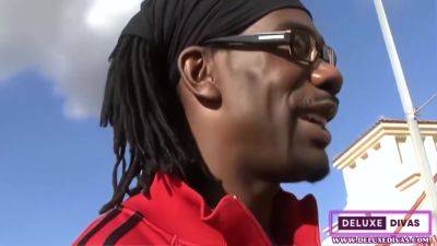 Deluxedivas - Monique Has A Tiny Black Adventure - John E. Depth - upornia.com