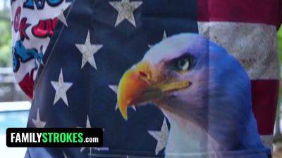 Khloe Kapri - Stepdad & stepdads teach naughty Khloe Kapri how to handle a hard dick in a wild threesome - sexu.com - Usa