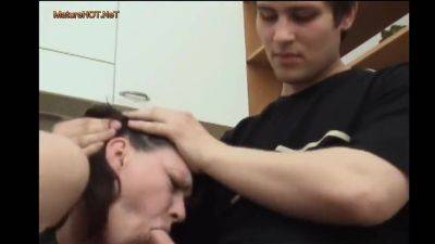 Gave My Stepmom A Big Cigarette To Smoke In The Kitchen - hclips.com