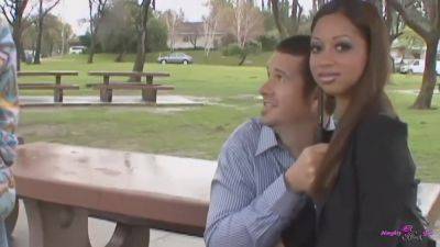 Obedient Cuckold Watches While The Bbc Takes Great Care Of His Slutty Brunette Girl - hotmovs.com