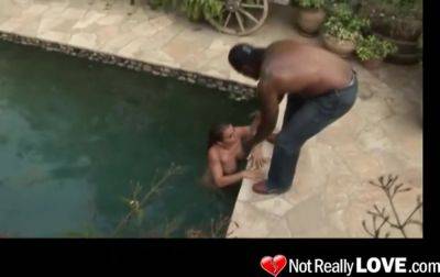 Interracial outdoor anal sex romp - hotmovs.com