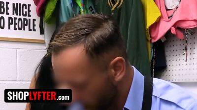 Holly Day's sneaky shoplifting adventure: Puffy nips, slimthick, security guard, and security camera caught on tape! - sexu.com