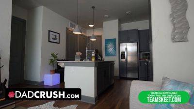 Stepdad creampies his ginger stepdaughter with braces and gets a sticky creampie from her tight pussy - POV - sexu.com