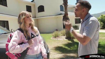 River Lynn - Sorority blonde River Lynn licked n fucked by big black cock - hotmovs.com