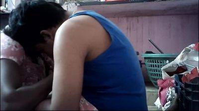 Indian Wife Kissing On And Boobs Pressing - desi-porntube.com - India