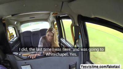 The New Taxi Driver Picks Up A Hottie Blonde Chick Melo - videomanysex.com