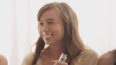 Brunette Babe Capri's Birthday Handjob Orgy - porntry.com