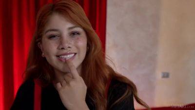 Marina Gold - Is One Sexy Redhead Seductress - hotmovs.com