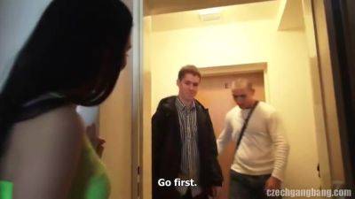 Too Many Cocks For One Sexy Vixen In Czech Bukkake Orgy - hclips.com - Czech Republic