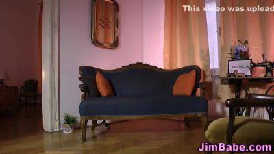 Hot Blonde Stunner Blows Old Cock - hclips.com