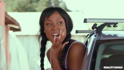 Black Girlfriend Servicing The Mechanic - videooxxx.com