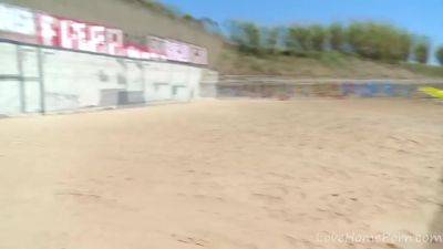 Long-haired Beauty Rides Cock At Beach - hclips.com