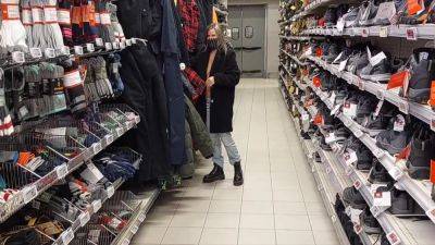 Topless Woman Trying Clothes In The Store! - upornia.com