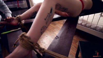 Tickletherapy - Tickling Furious Topless Girl With Four Hands - upornia.com