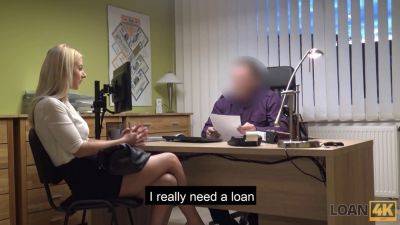 Thomas Stone - Elena Lux lends her pussy to the loan officer for a loan- repayment interview - sexu.com