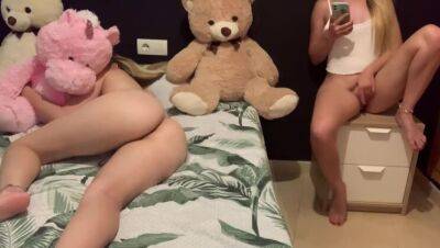 Teen touches her vagina with her stepsister next to her - xxxfiles.com