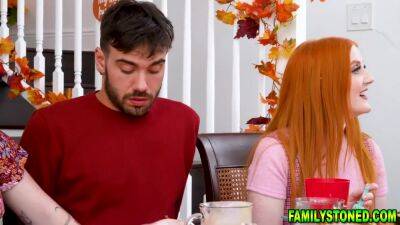 Redhead Stepsisters Fucks Lucky Stud Wild With Misty Meaner, Arietta Adams And Cherry Fae - hotmovs.com