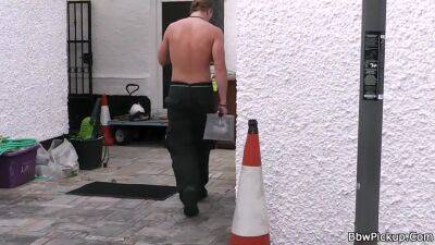 Bbw Productions - Fat Blonde In Lingerie Seduces A Gard - upornia.com