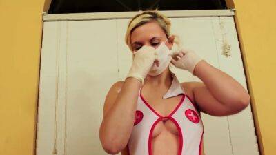 Masked And Gloved Nurse Blowjob - upornia.com