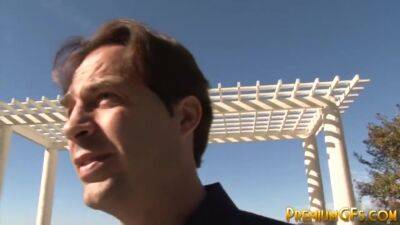 Busty cock whore gives a handie - hotmovs.com