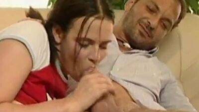 Euro Teen Get's DVP DP Off Two Old Guys - porntry.com