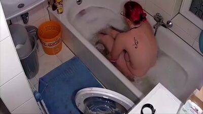 Caught Taking A Bath (no Sound) - voyeurhit.com