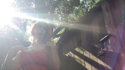 Outdoor Upskirt Pussy Spread Nadialayne - voyeurhit.com