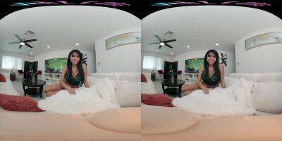 Big titty Asian babe masturbates for you in virtual reality - txxx.com