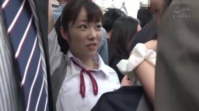 Slutty Covers The Old Man Face In Saliva In The Train - upornia.com - Japan