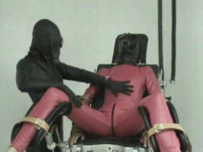 Heavy Latex Rubber Lesbians Lezdom Breath Play Gas Mask Gyno Clinic Bondage - upornia.com