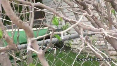 Amateurs in orange pantyhose foursome party - xxxfiles.com