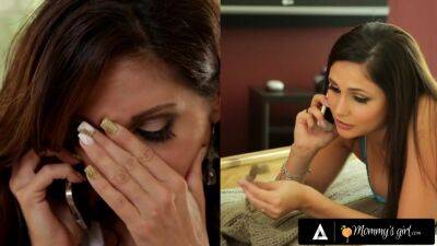 MOMMY'S GIRL - Horny Ariana Marie Dominates Her Big Chested MILF Ava Addams With A Strapon - hotmovs.com