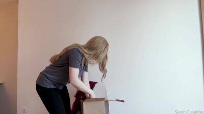 Blonde Beauty With Big Butt Masturbates Solo - hclips.com