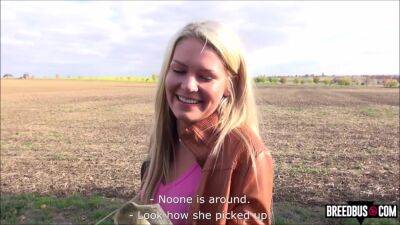 Blonde Gets a Ride on the Bus - Breedbus - hotmovs.com