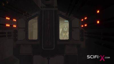 Crazy anal alien sex with a huge cock in the spacecraft - hotmovs.com