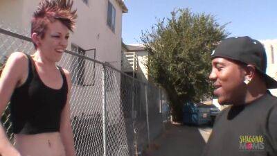 Skinny Punk Babe In Striped Socks Strips Off Her Clothes And - upornia.com