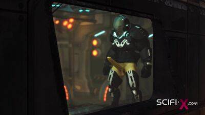 Crazy anal alien sex with a huge cock in the spacecraft - txxx.com