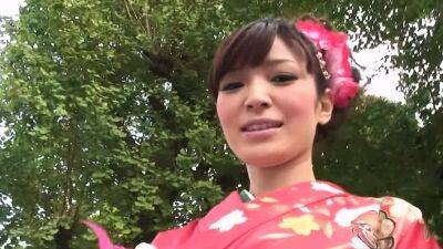 Kimono Lady Yuria Tominaga is walking thinking about dirty - drtuber.com - Japan