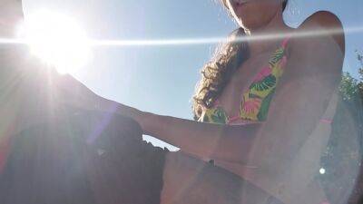 My Neighbor Gives Me A Blowjob And I Cum On Her Tits - videomanysex.com