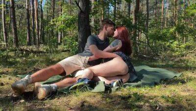 Public couple sex on a picnic in the park KleoModel - xxxfiles.com