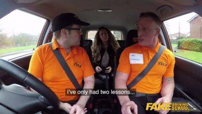 Car Sex - Fake Driving Rookie instructor fucks Classy MILF - xxxfiles.com - Britain