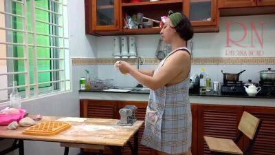 Ravioli Time! Naked Cooking A Nudist Cook At Nudist Hotel Resort. Nude Maid. Naked Hou - Regina Noir - hclips.com