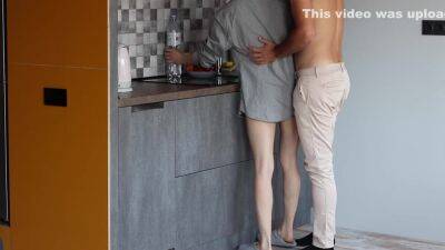 Passionate Morning Standing Sex With Petite Redhead Babe In The Kitchen - txxx.com